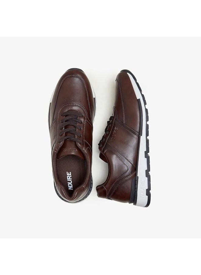 NDURE Sneakers for Mens Leather Stylish | Comfortable & Durable Casual Shoes for Everyday Wear | Walking | Fashion | Lightweight | Running | Gym Training | Jogging | Breathable - Image 3